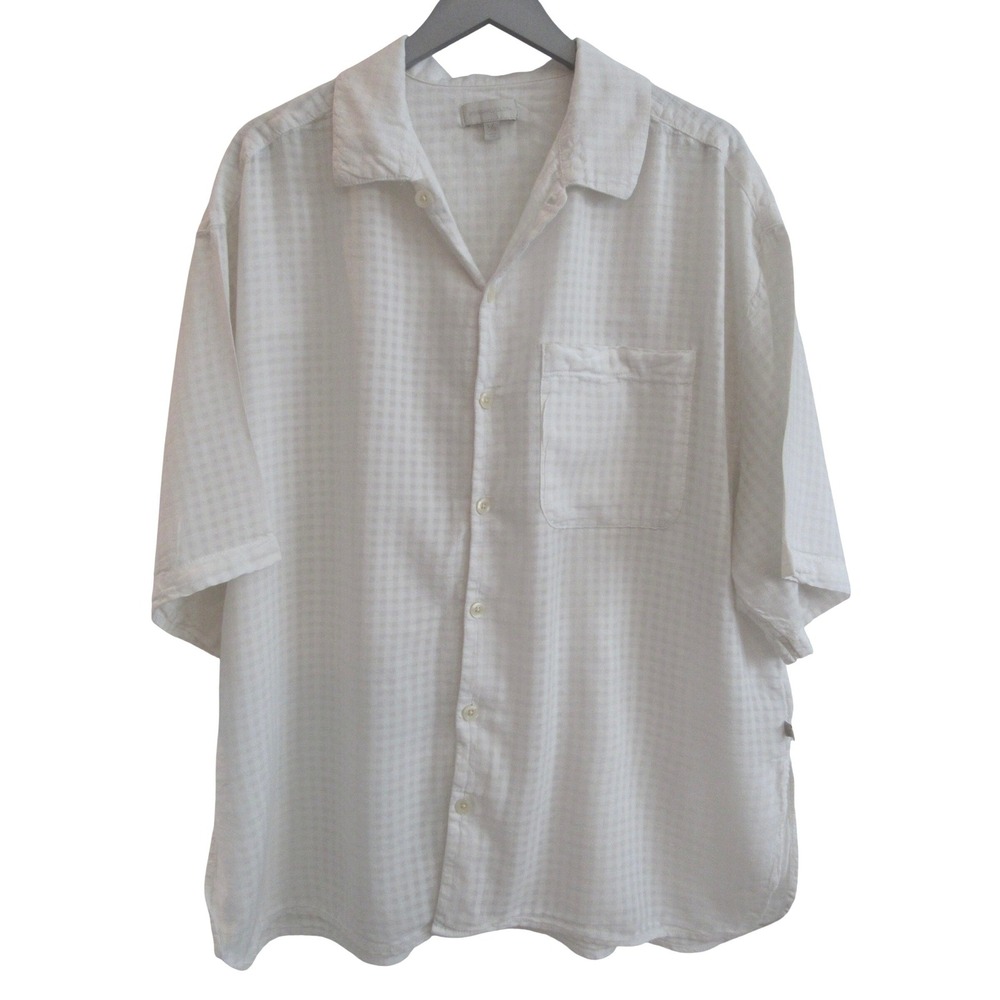 Urban Outfitters Standard‎ Cloth Men's Waffle Weave Short Sleeve Shirt Black L